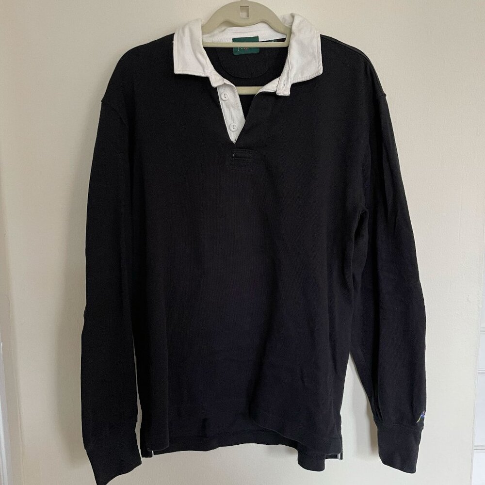 J. Crew Rugby Shirt in Black (Men's)